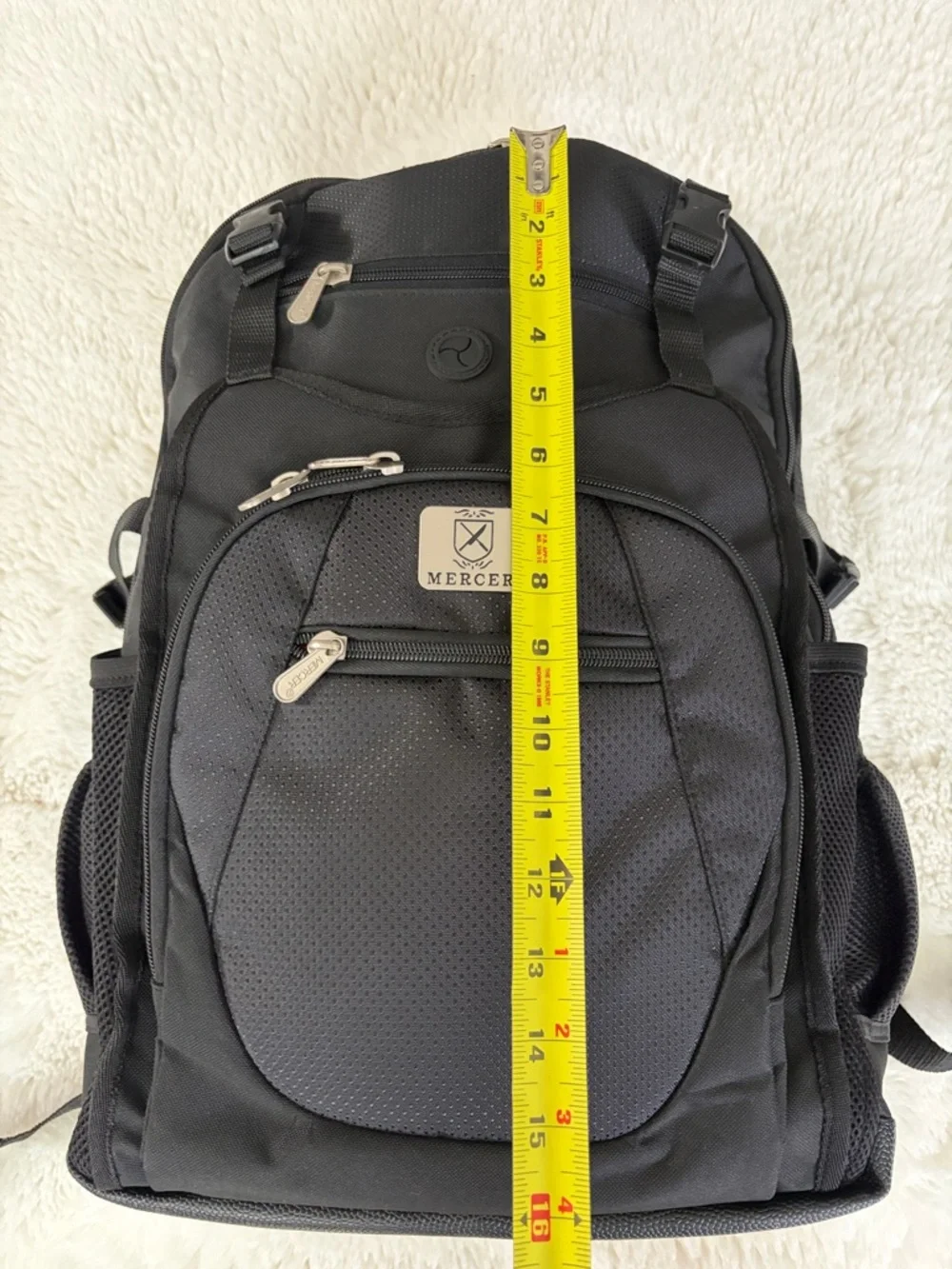 MERCER,Black Men's Backpack - Durable Travel & Work Bag